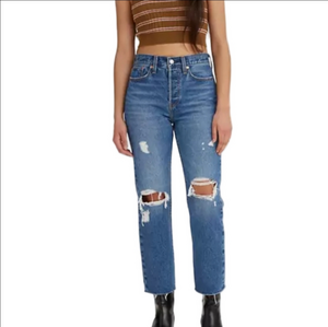 Levi’s Jeans Wedgie Straight Leg Distressed High Rise